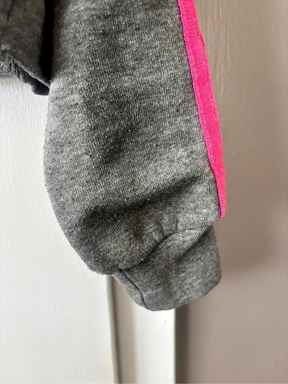 Aviator nation Women's Cropped Sweatshirt Gray & Pink - Picture 6 of 8